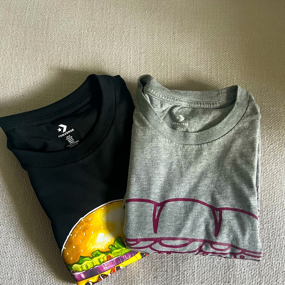 Set of Two Converse Tshirts - size S and M